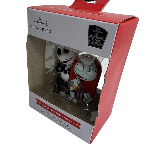 Hallmark Christmas Ornament Disney Nightmare Before Christmas Jack & Sally New - Picture 4 of 12